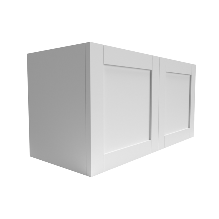 Single Shaker White Over the Range Cabinet (W) 2-Door Cabinet