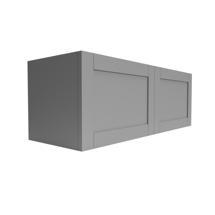 Single Shaker Grey Over the Fridge Cabinet (W) 2-Door Cabinet