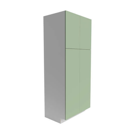 Manhattan Sage Green Pantry 2-Top Door 2-Bottom Door Cabinet