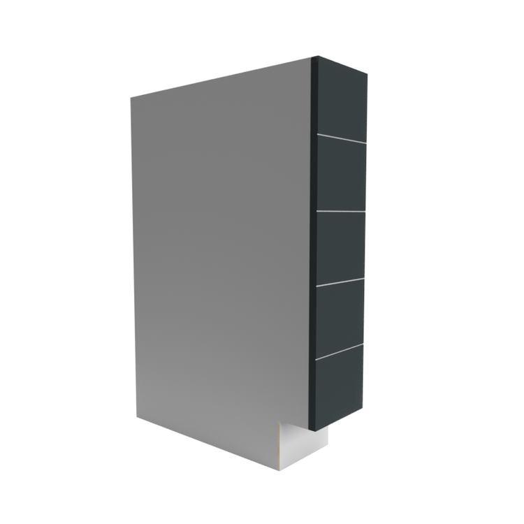RTA Manhattan Shadow Grey base 5-drawer cabinet