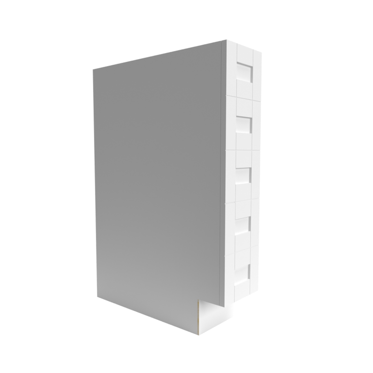 RTA White base 5-drawer shaker cabinet