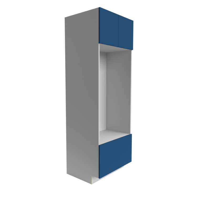 RTA Manhattan Cobalt Blue double oven 2-door & 1-drawer cabinet