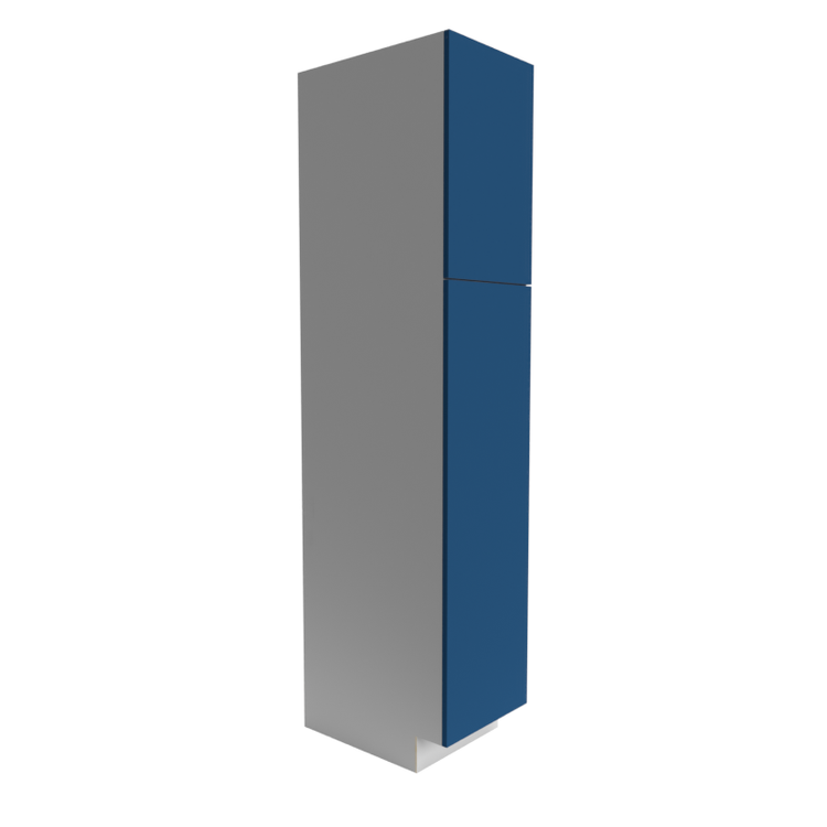 Manhattan Cobalt Blue 1-Top Door 1-Bottom Door Pantry Cabinet