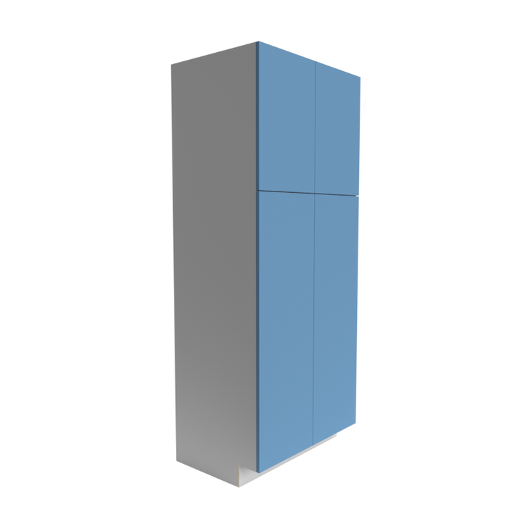 Manhattan Sky Blue 2 Top-Door 2-Bottom Door Pantry Cabinet