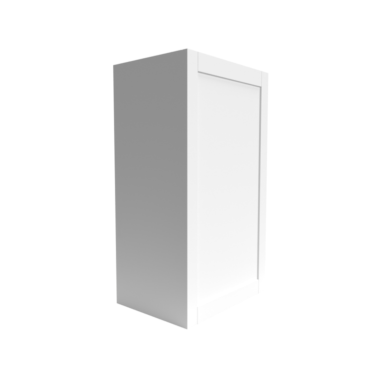 Single Shaker White Wall Cabinet (W) 1-Door Cabinet