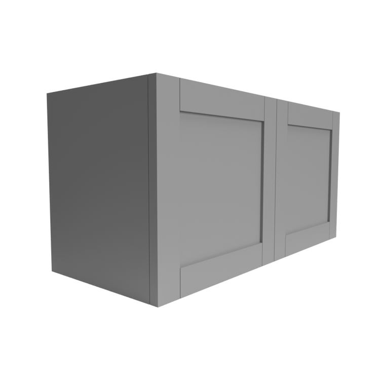 Single Shaker Grey Over the Range Cabinet (W) 2-Door Cabinet