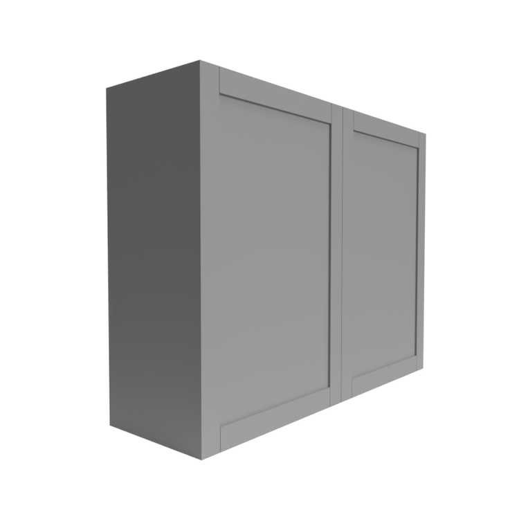 Single Shaker Grey Wall Cabinet (W) 2-Door Cabinet