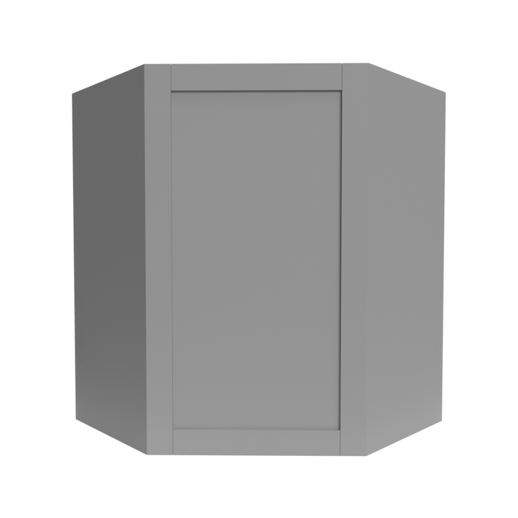 Single Shaker Grey Wall Diagonal Corner (WDC) 1-Door Cabinet