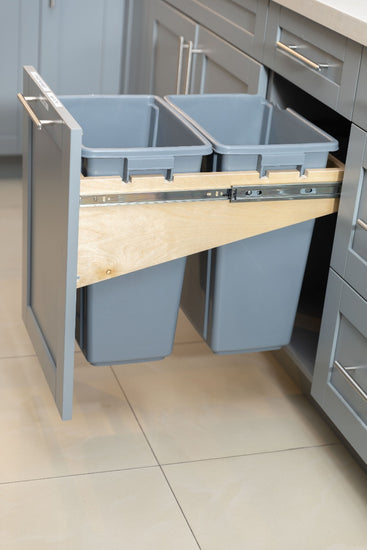 Kitchen Cabinet with Integrated trash bin